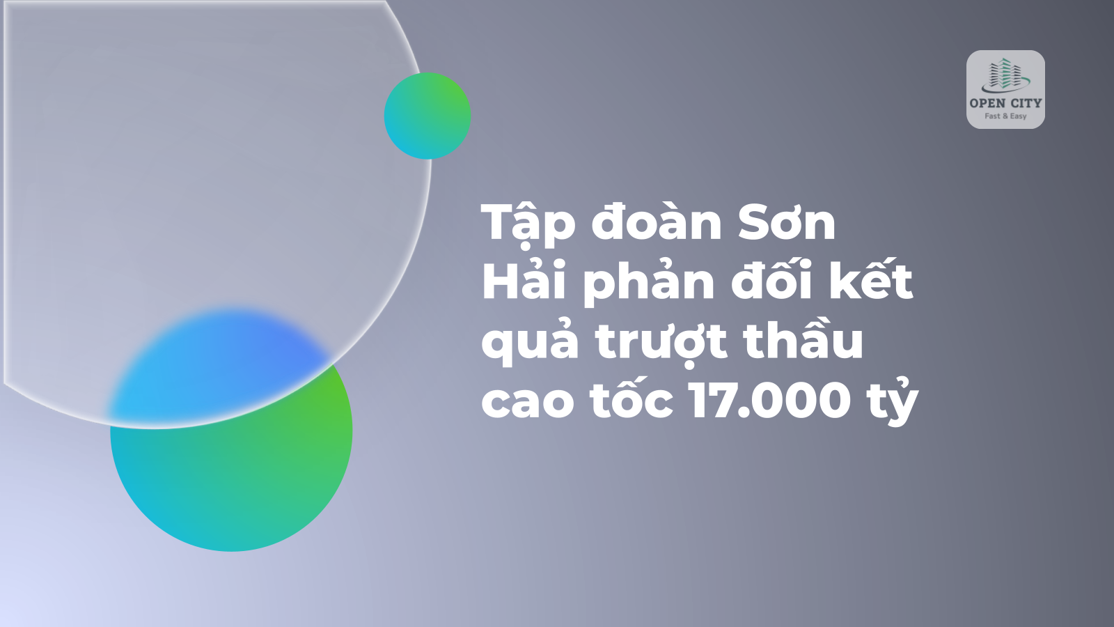 Tập đoàn Sơn Hải phản đối kết quả trượt thầu cao tốc 17.000 tỷ 1 4901