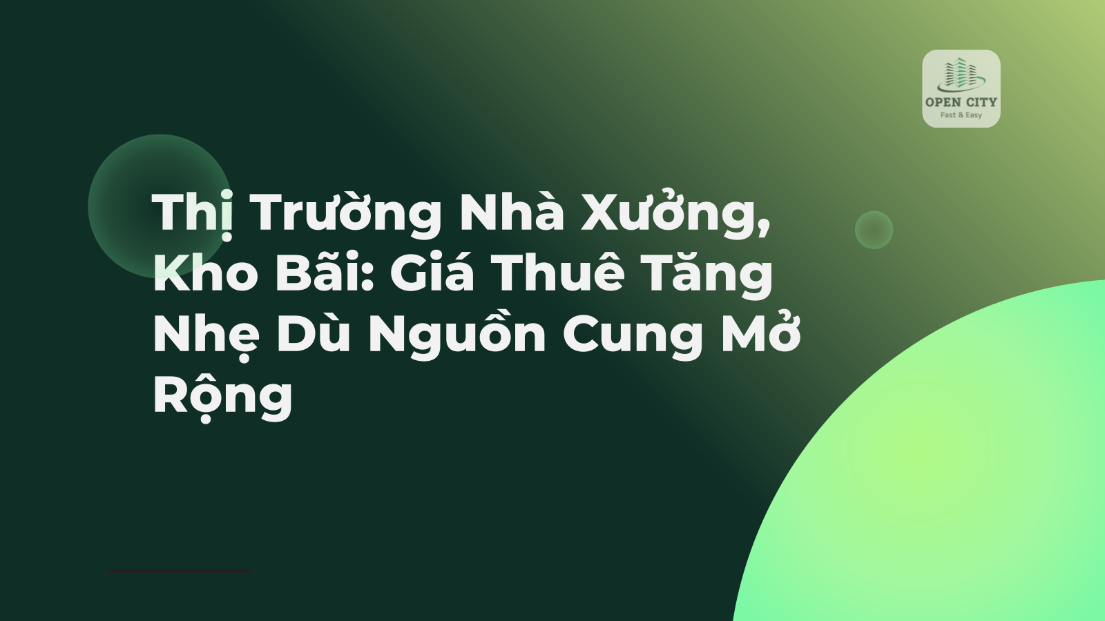 Thị Trường Nhà Xưởng, Kho Bãi: Giá Thuê Tăng Nhẹ Dù Nguồn Cung Mở Rộng 1 4945