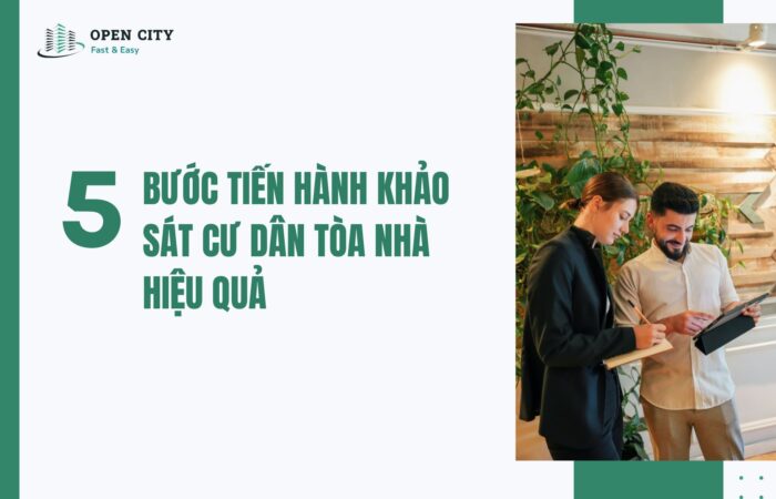 5 buoc tien hanh khao sat cu dan toa nha hieu qua