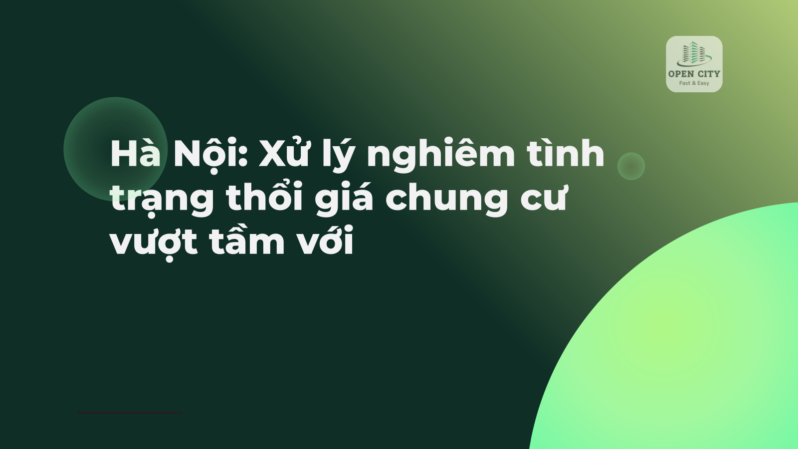 Hà Nội: Xử lý nghiêm tình trạng thổi giá chung cư vượt tầm với 1 5035