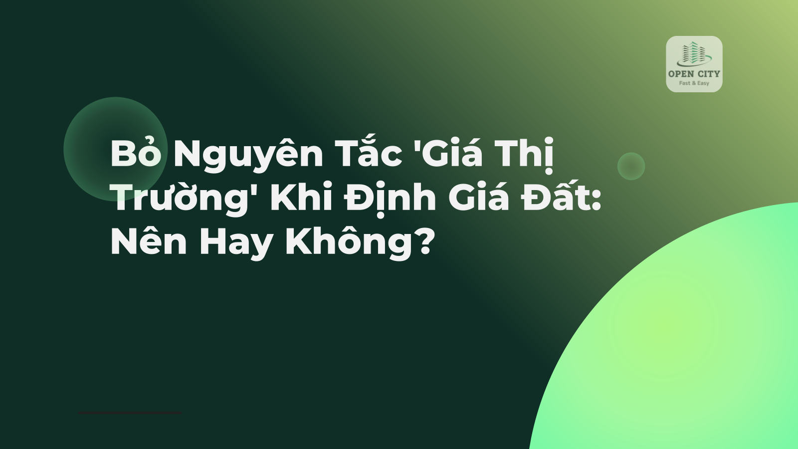 Bỏ Nguyên Tắc 'Giá Thị Trường' Khi Định Giá Đất: Nên Hay Không? 1 5408