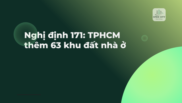 Nghị định 171: TPHCM thêm 63 khu đất nhà ở 2 6675